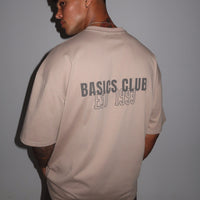 BASICS CLUB. UNISEX BONE TEE