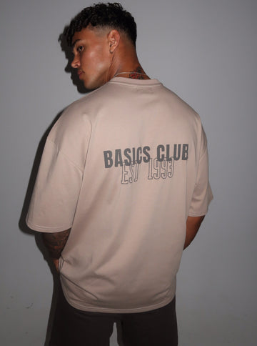 BASICS CLUB. UNISEX BONE TEE
