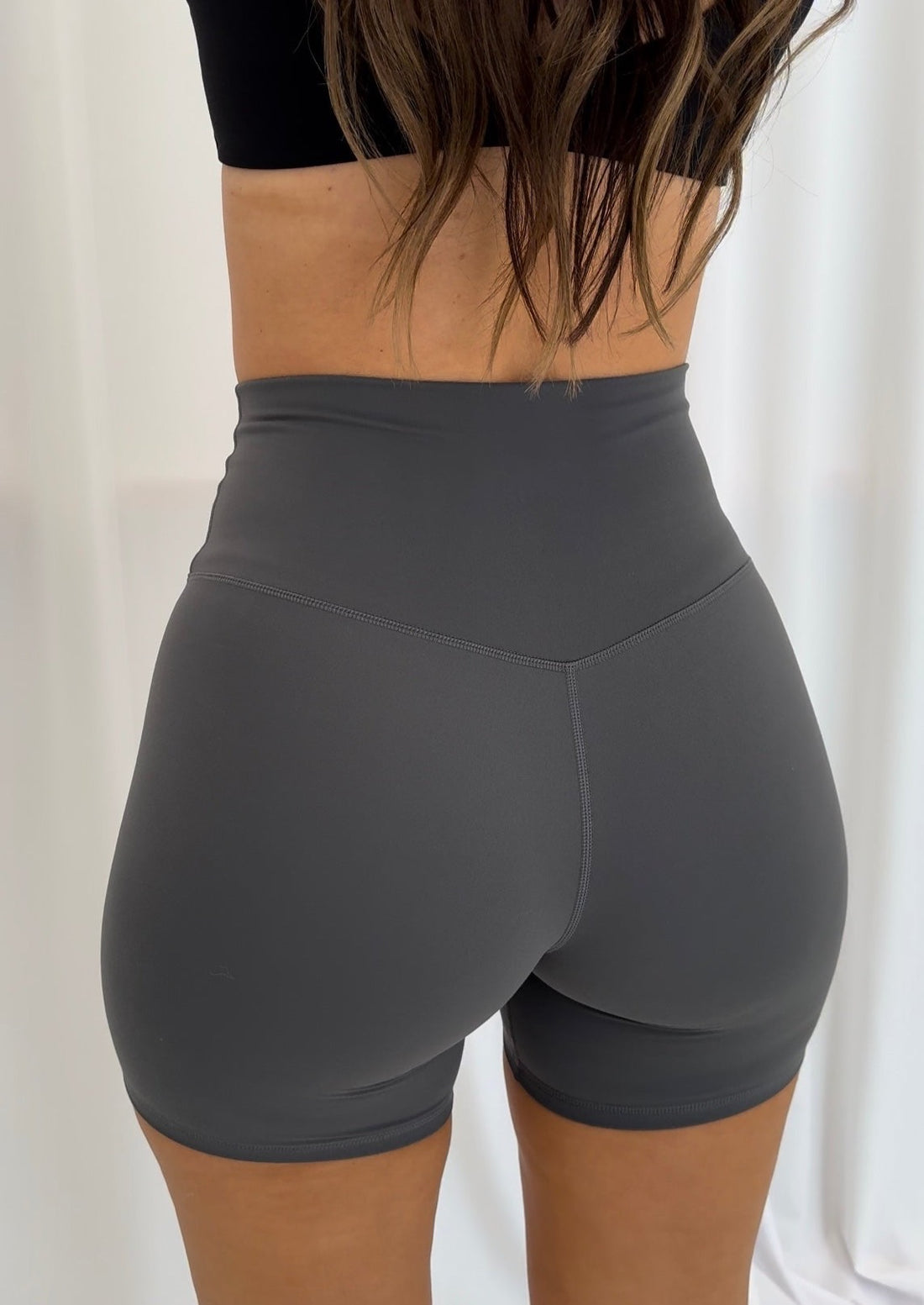 YOURS ONLY GREY SEAMLESS FRONT BIKER