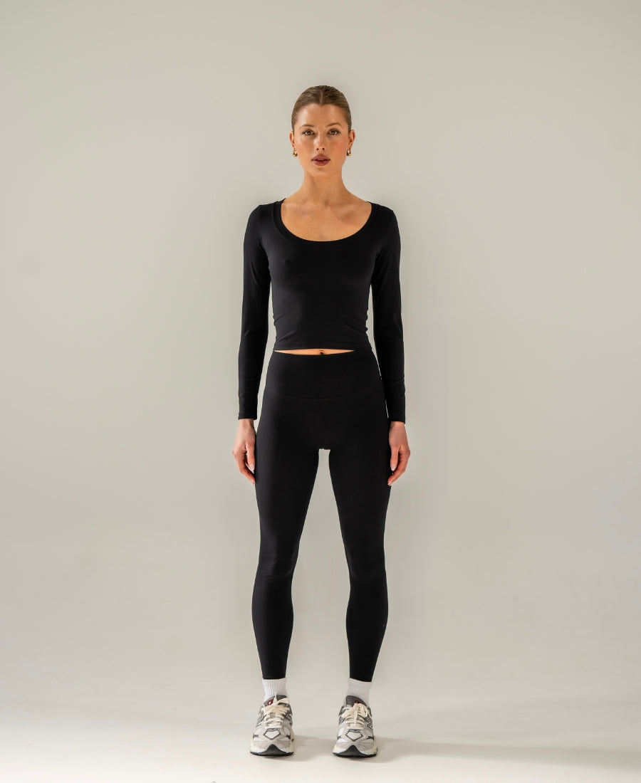 COMFORT INVISIBLE SCRUNCH LEGGING BLACK