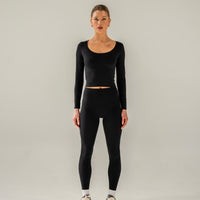 COMFORT INVISIBLE SCRUNCH LEGGING BLACK