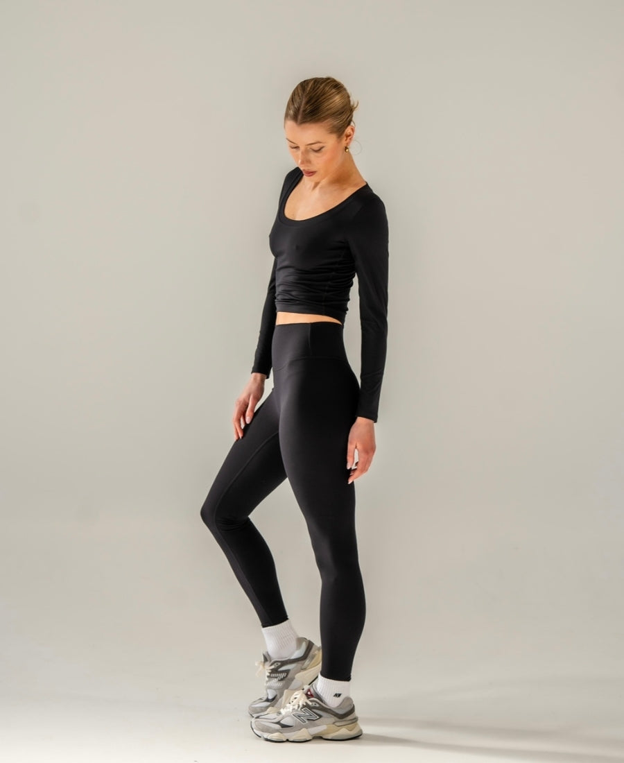 COMFORT INVISIBLE SCRUNCH LEGGING BLACK