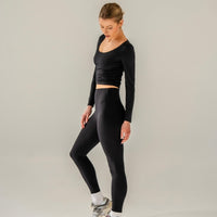 COMFORT INVISIBLE SCRUNCH LEGGING BLACK